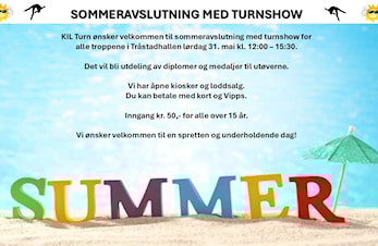 SOMMERAVSLUTNING MED TURNSHOW