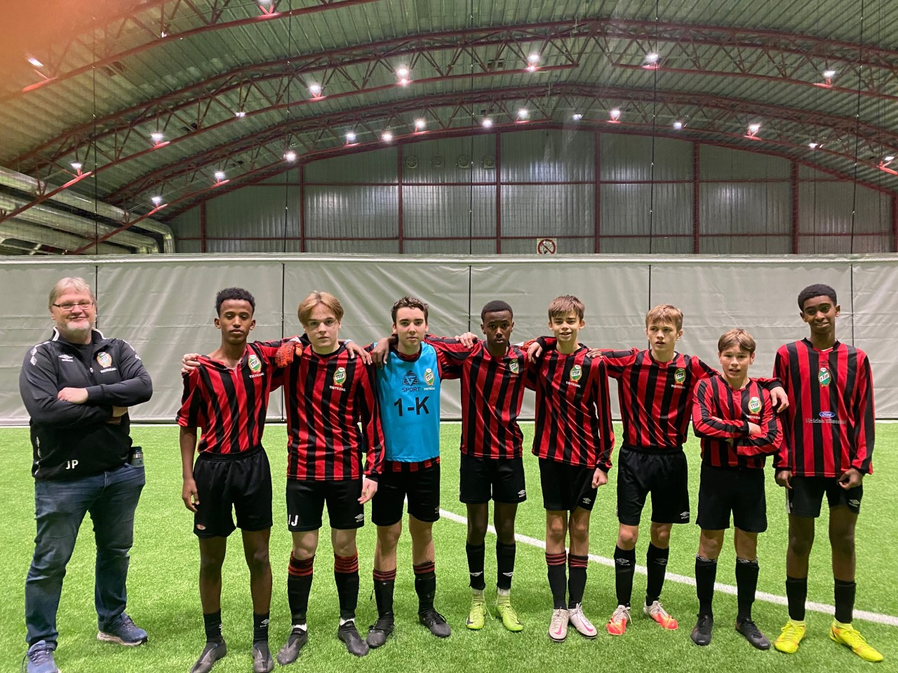 Guttelaget på ungdomstreffen.