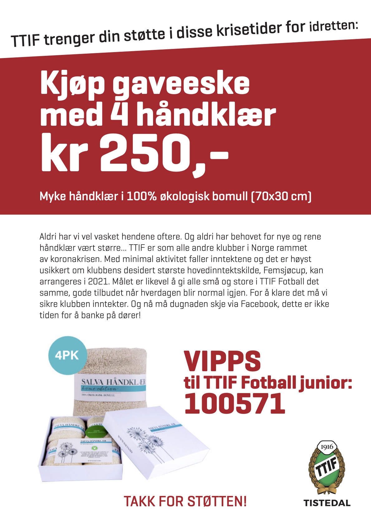 Kjøp Salva og støtt TTIF Fotball!