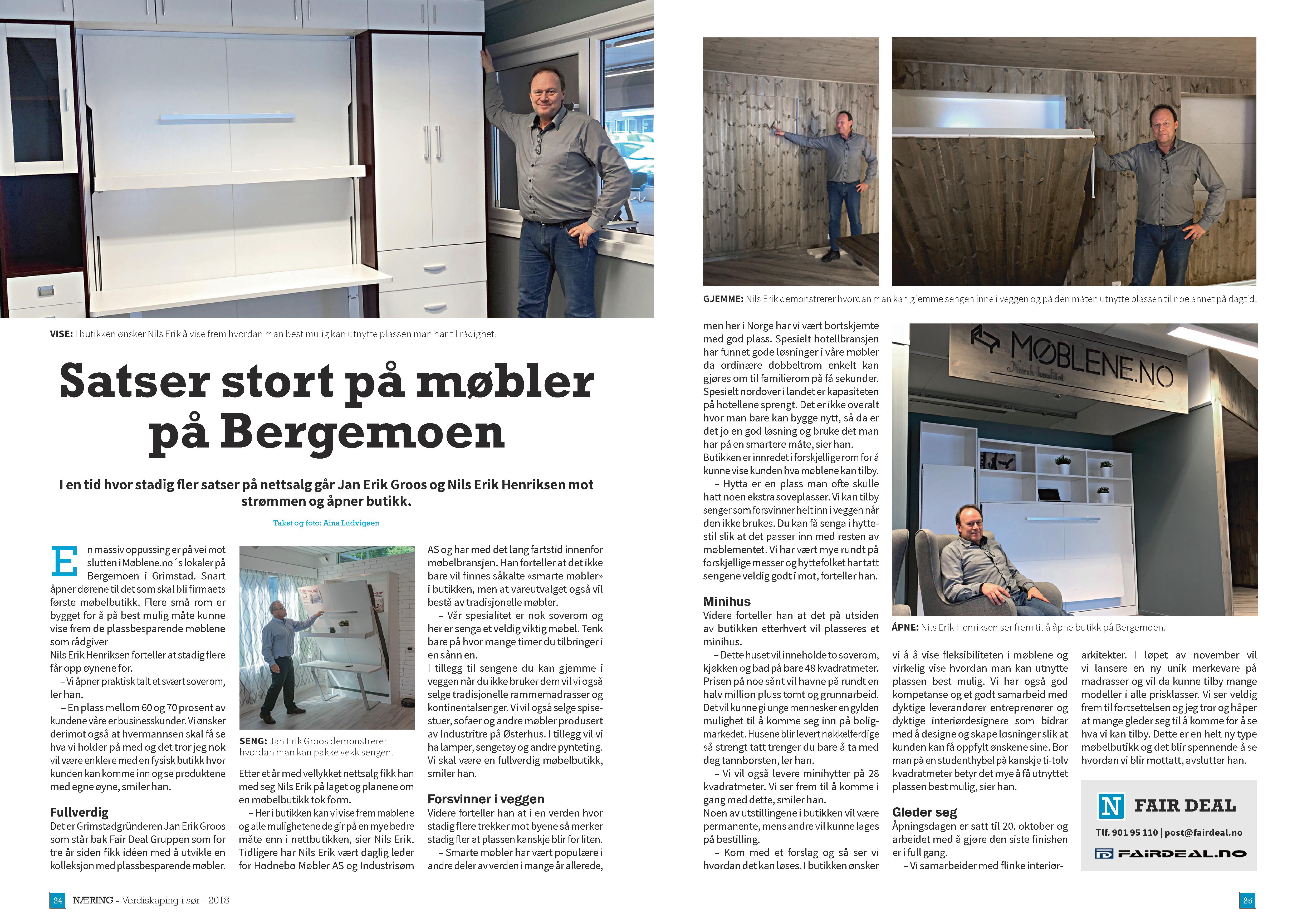 Fairdeal åpner butikk på Bergemoen!