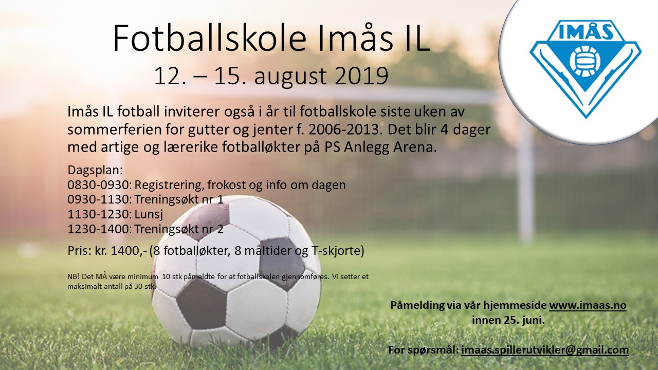Fotballskole 12.-15. august