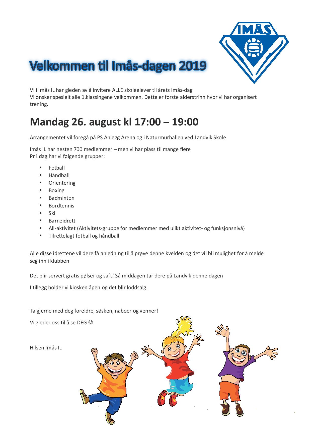 Velkommen til Imås-dagen 2019