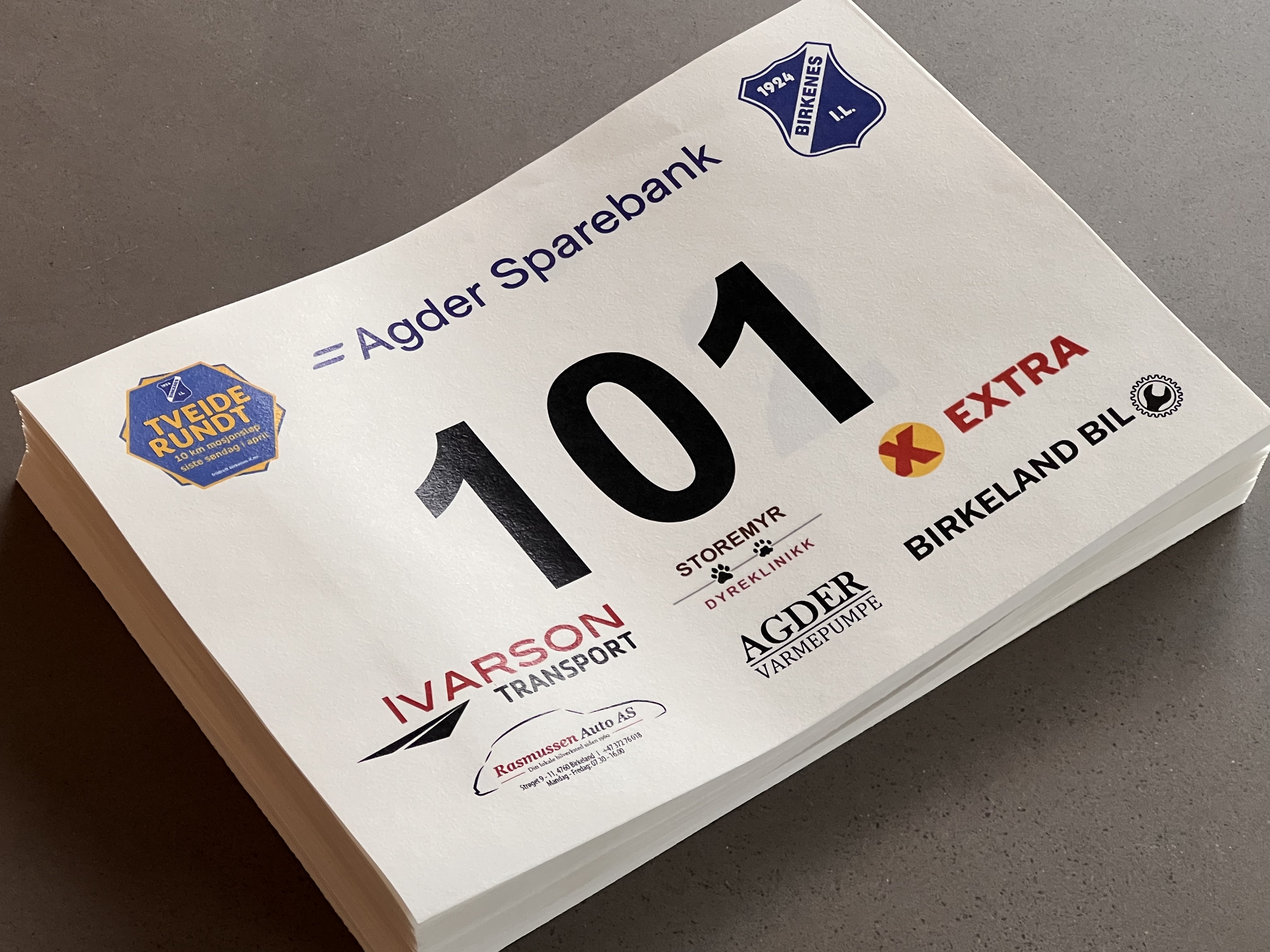 TVEIDE RUNDT: KLART FOR LØP I MORGEN