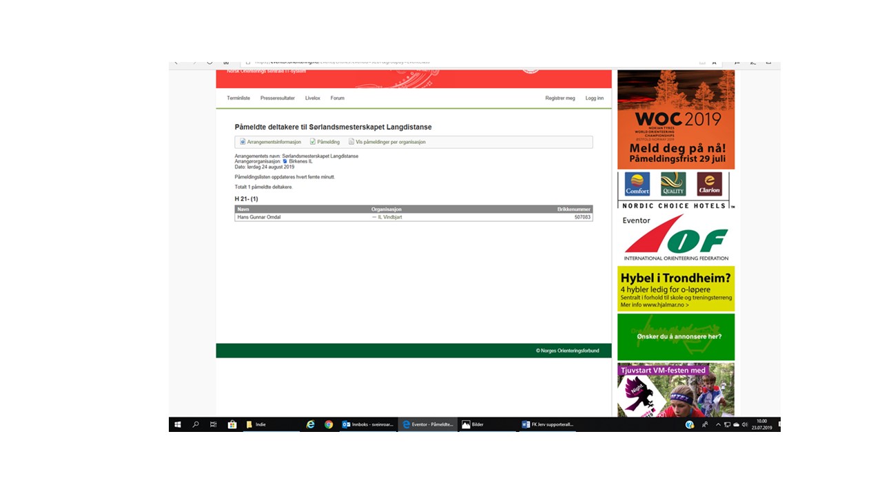 SM-lang, påmelding er nå åpnet!