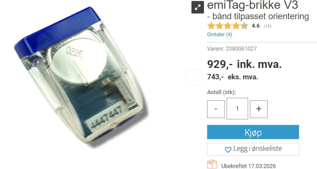 Emit Tag oppdatering!