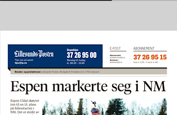 Espen med gode prestasjoner under NM på Ål