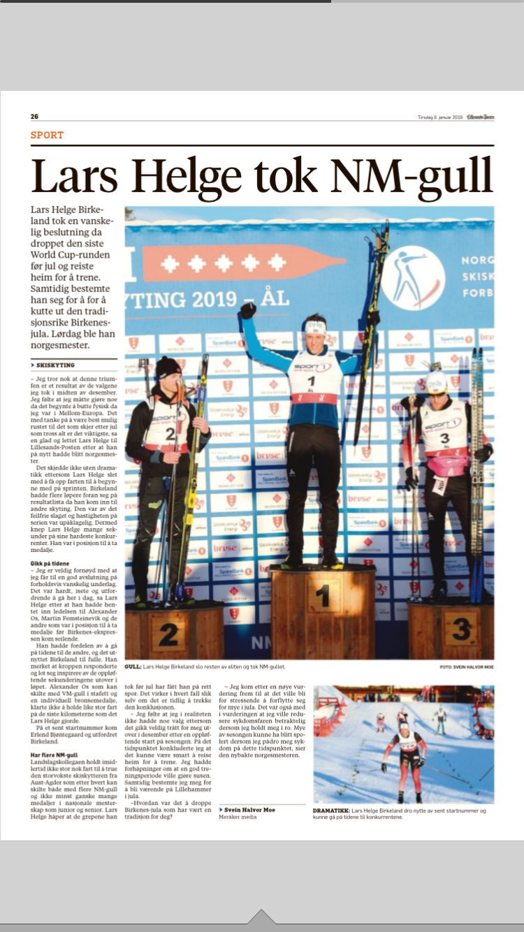 NM Gull til Lars Helge