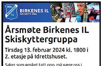 Årsmøte Birkenes IL Skiskyting