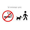 Vi minner om røykeforbud og båndtvang på anlegget vårt!