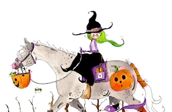 Halloween med hest!