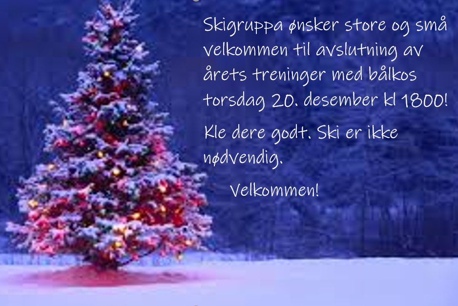 Skigruppa ønsker velkommen til avslutning