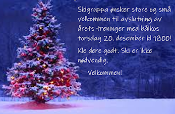 Skigruppa ønsker velkommen til avslutning