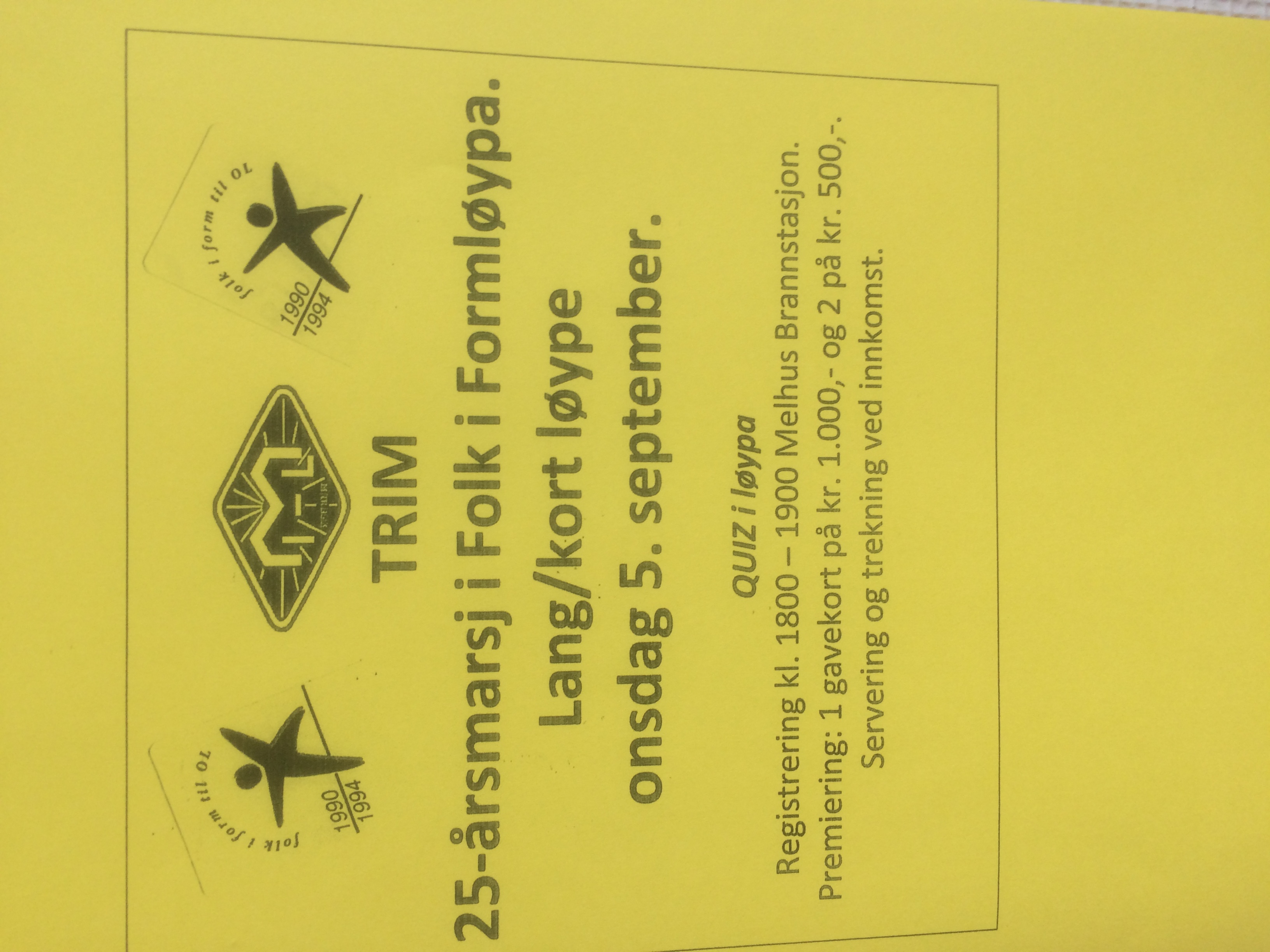 Folk i form løypa 25-år