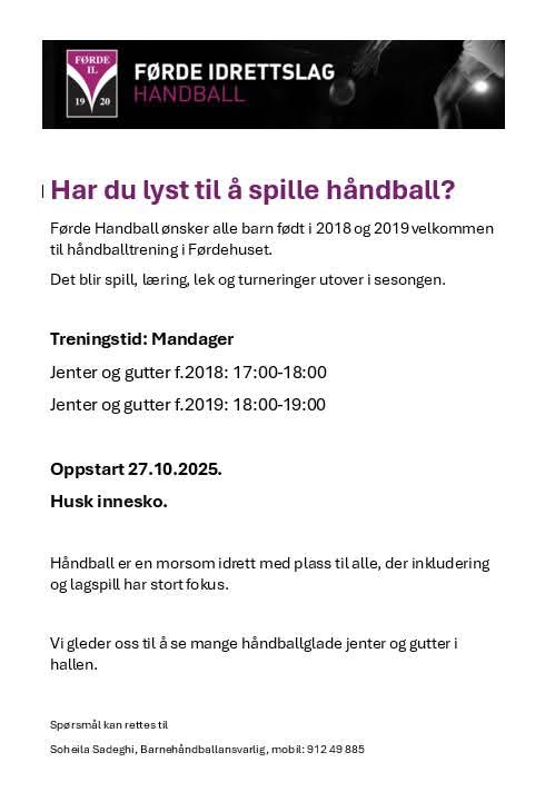 Kom å blir med🤾‍♂️🤾‍♀️