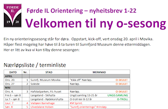 Klart for ny o-sesong