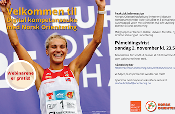 Digital kompetanseveke om o-idretten