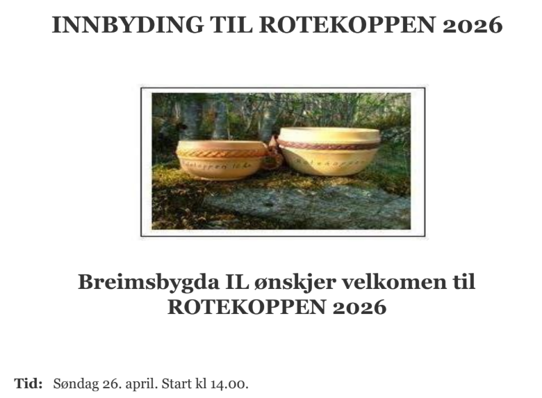 Rotekoppen søndag 26. april 