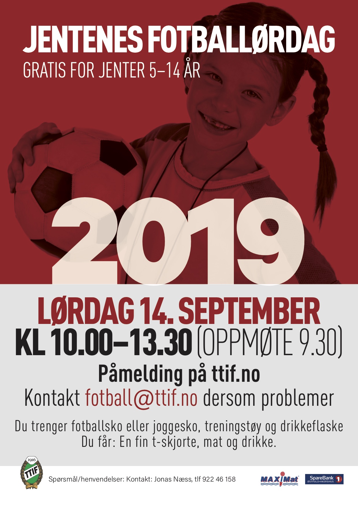 Påmelding til Jentenes Fotballørdag 2019