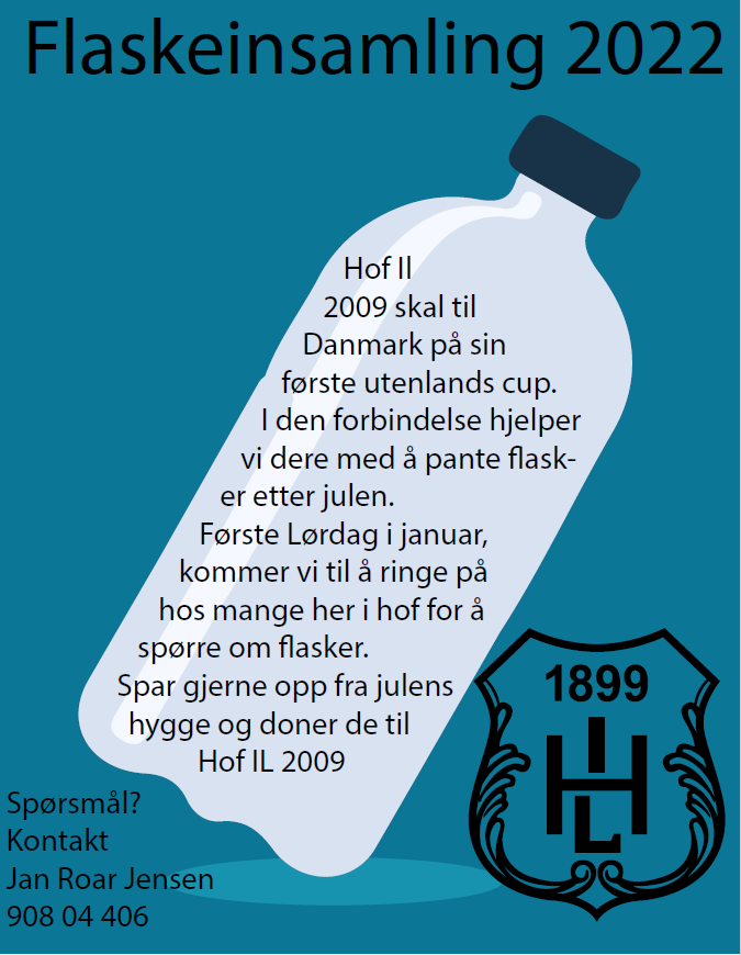 Flaskeinnsamling for utenlands cup.