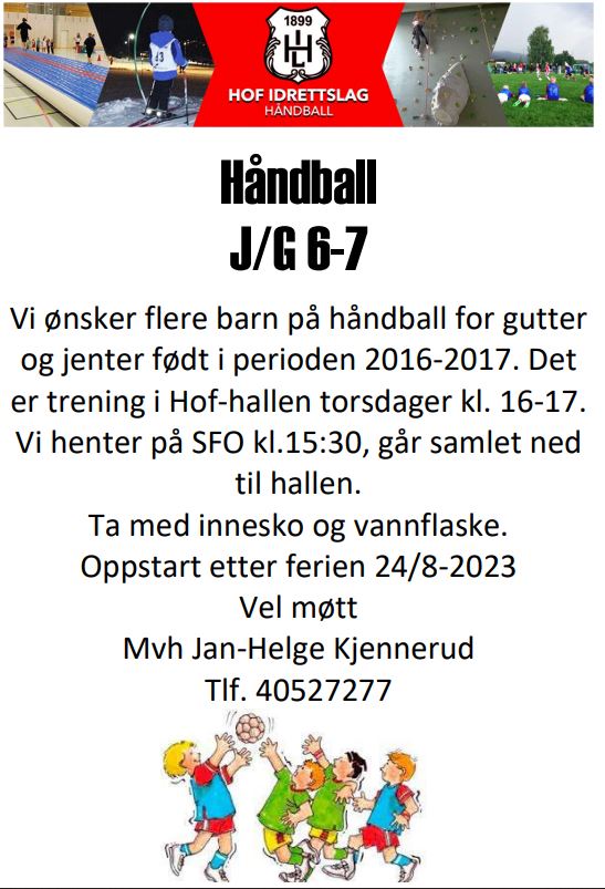 Starte med håndball?