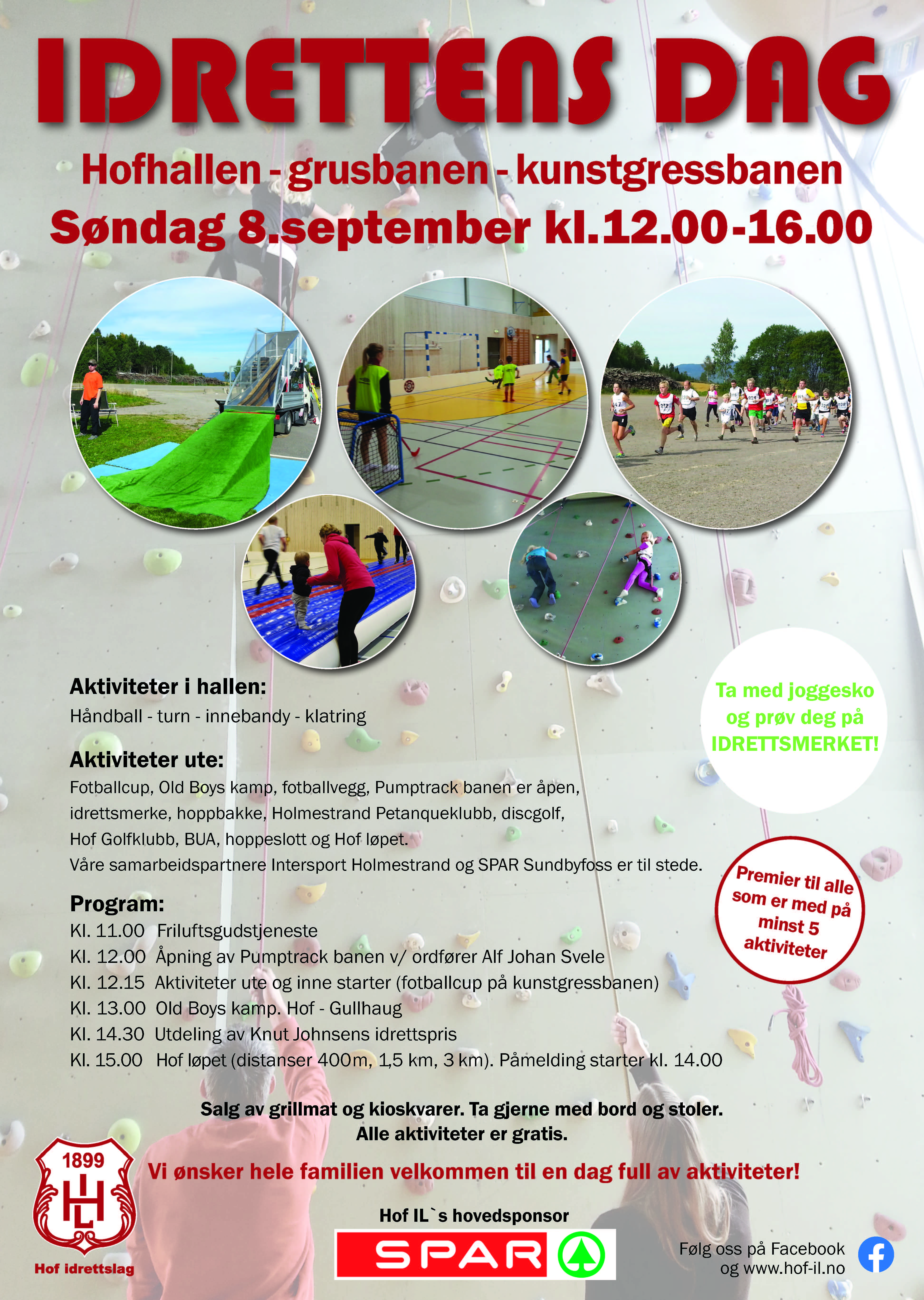 Idrettens dag, søndag 8. september!