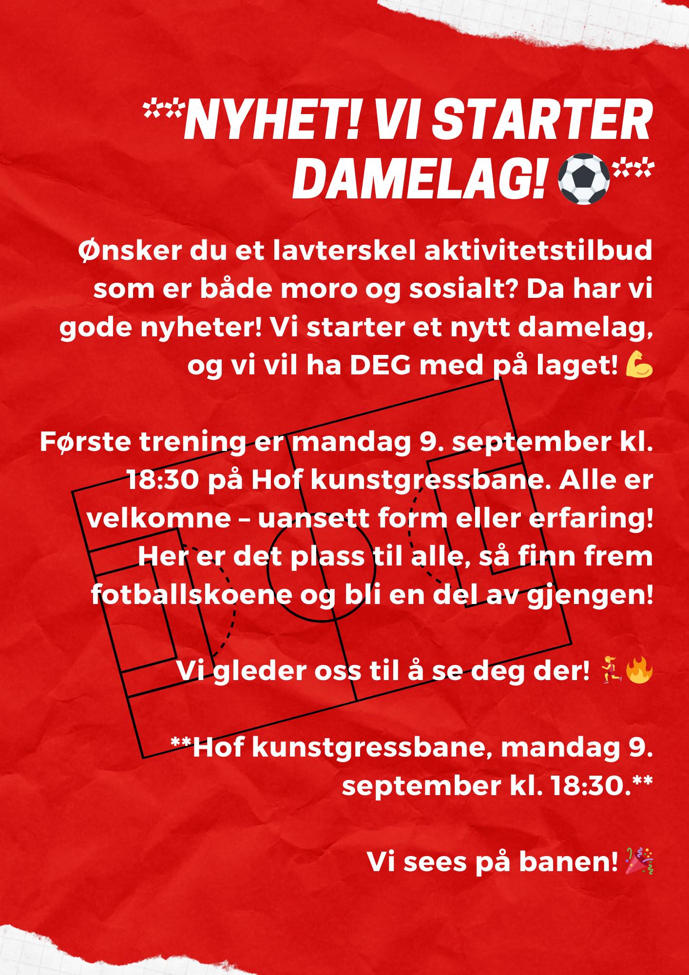 Oppstart Damelag!