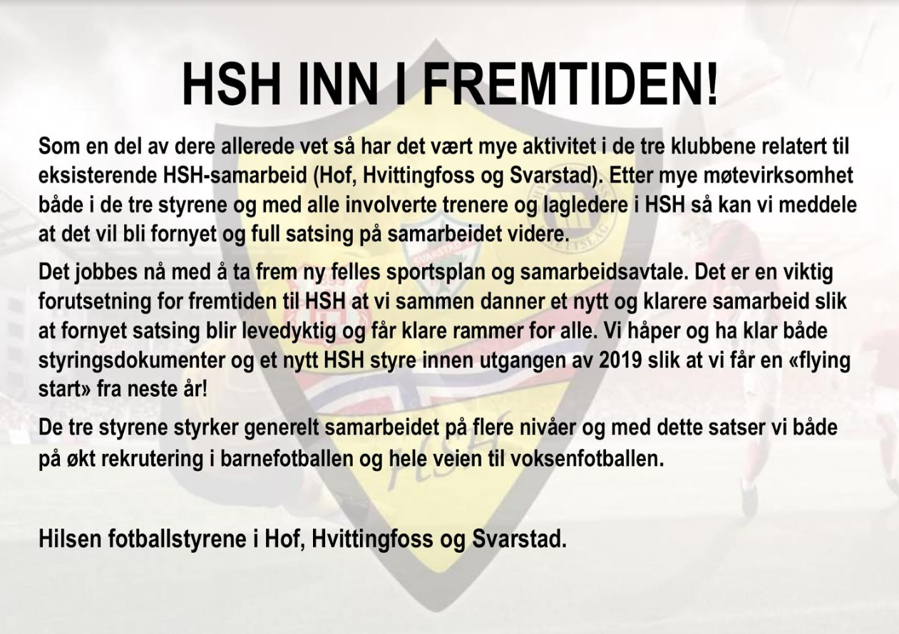 HSH inn i fremtiden