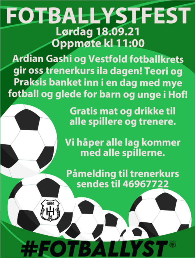 AVLYST! Fotballystfest 2021 AVLYST! NY DATO KOMMER!