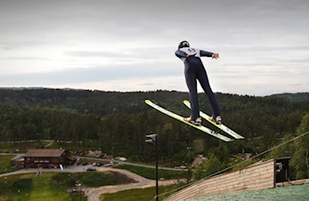 Åpen dag i plasthoppbakken i Drammen