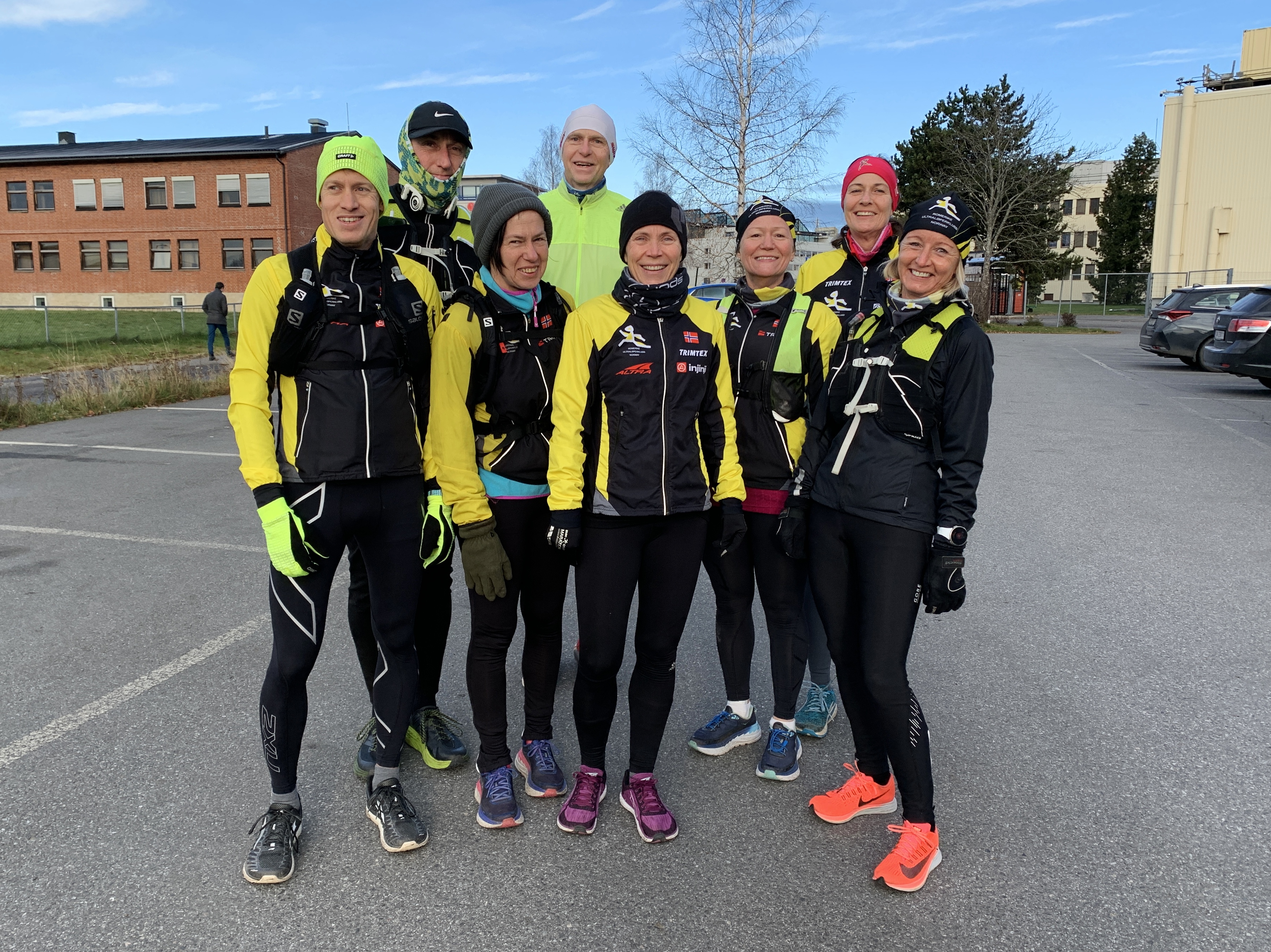 Fellestrening Lillestrøm Rundt med 9 deltagere