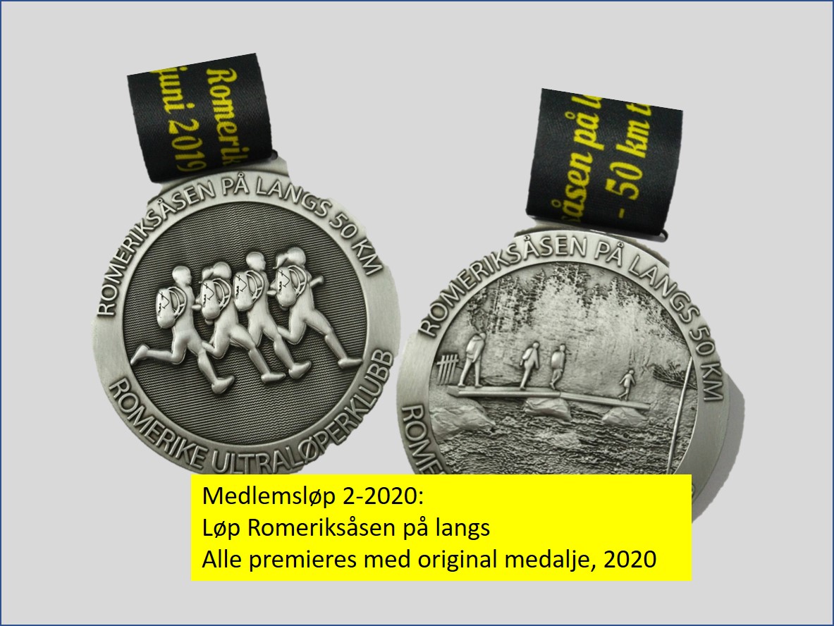 Medlemsløp 2-2020 - Romeriksåsen på langs 23. mai - 30. august
