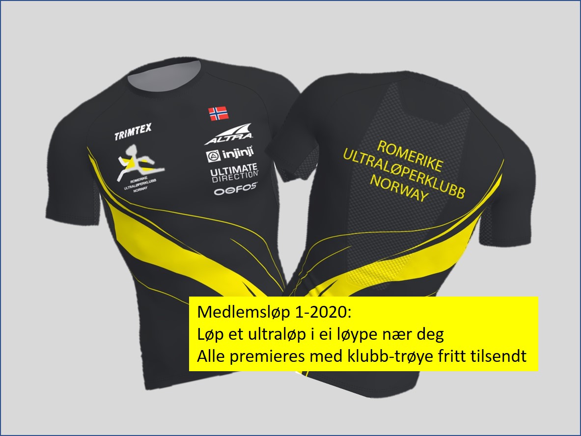Medlemsløp 1-2020 - i ei løype nær deg 1. mai - 5. juli