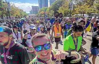 Knut Bøvre fullførte Chicago Marathon for 5. gang