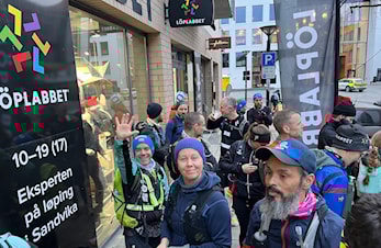 8 fra klubben løp Ribbemaraton fra Sandvika til Ski