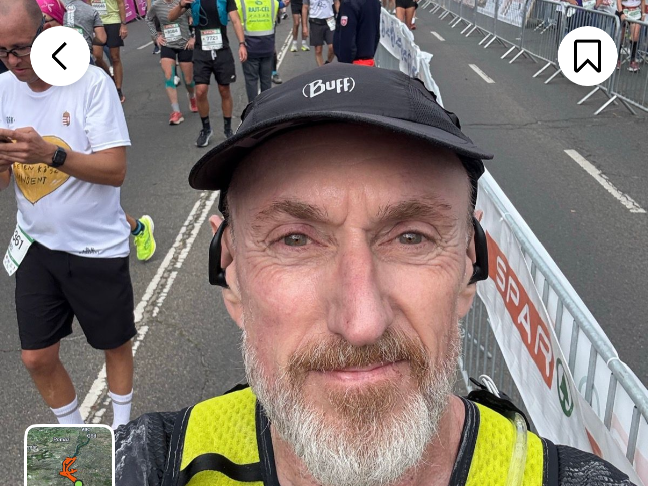 Eirik Trenchard løp Budapest Marathon 
