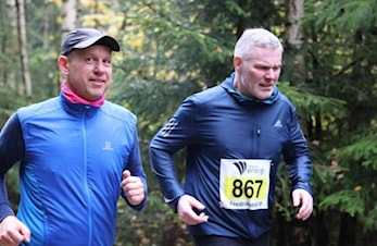 Tore Mortensen og Runar Thorstensen løp Fredrikstad Maraton