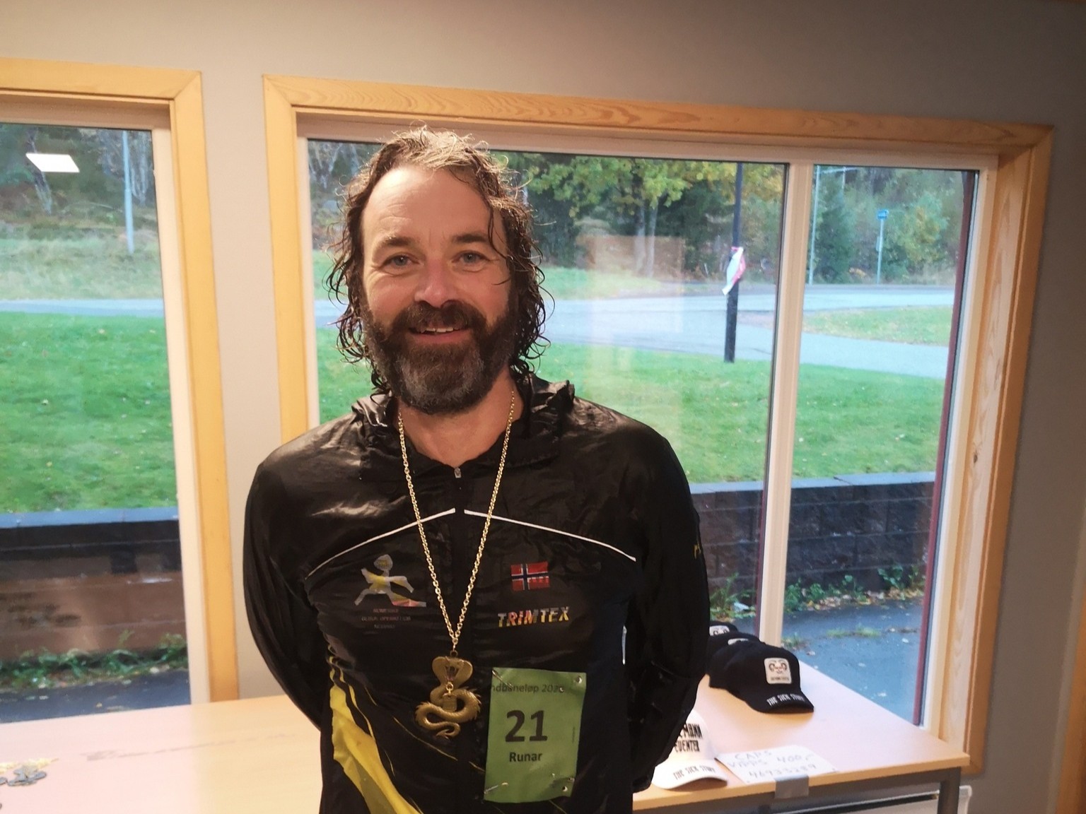 Terje, Runar (bildet), Tom Espen og Bjørn løp Hagemanns Rundbaneløp