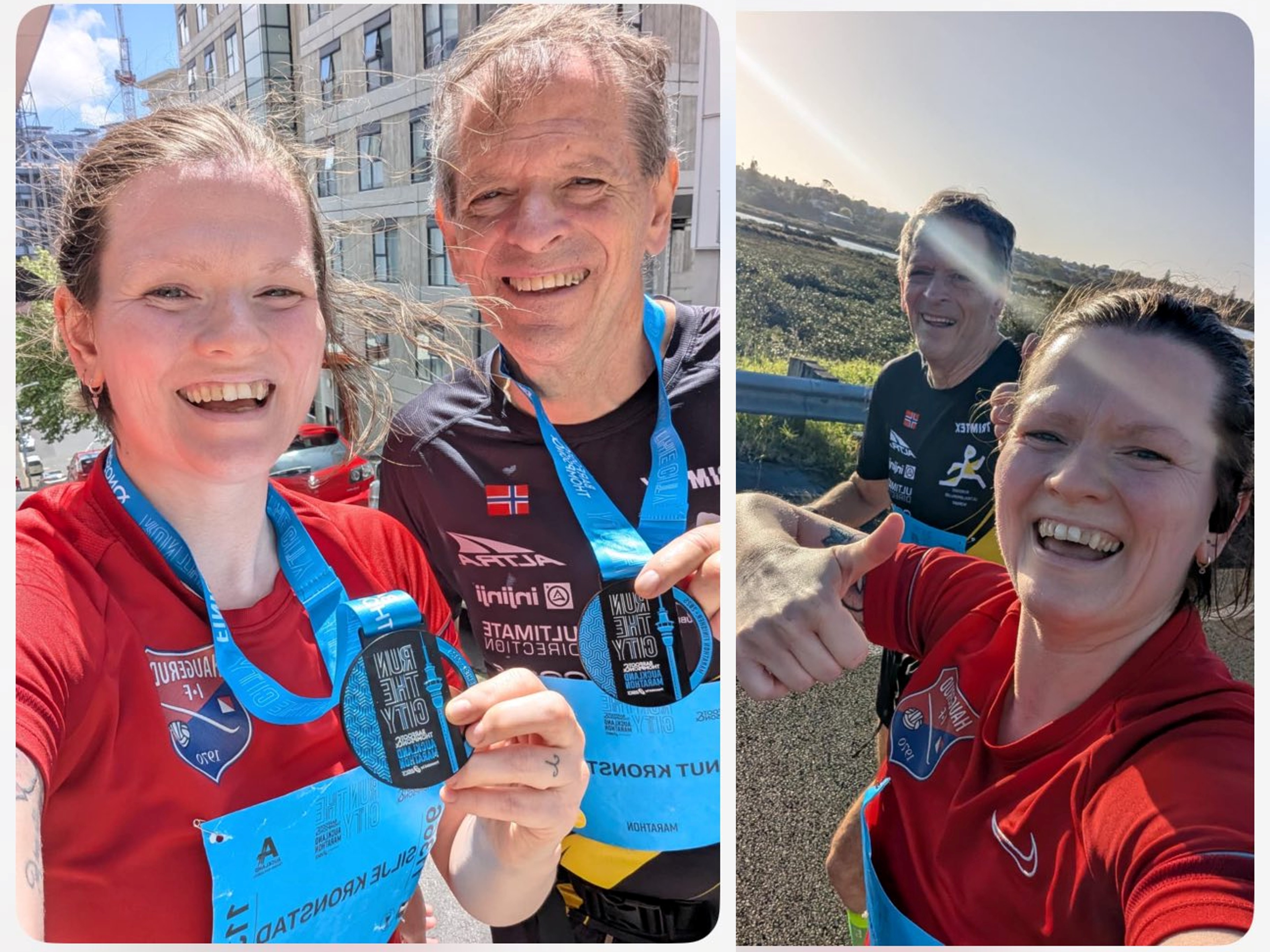 Knut Kronstad løp maraton sammen med yngstedatter