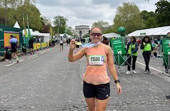Frida Anette Sollid løp Paris Marathon på 3:06:50 og 97. plass