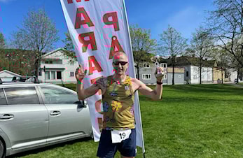Peter Jensen og Karolina Viktorsson vant Påskemaraton (Drammen)