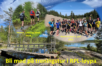 Treningstur og arrangørløp i RPL-løypa lørdag 7. juni - bli med, meld deg på!