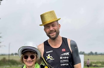Jon Asphjell løp 800,785 km i Viadal Ultra 6-dagers. Lisa Amundsson løp 580,140 km.