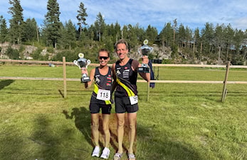 Ingvild Aurdal og Harald Bjerke vant Eidsvoll 6-timers. 23 av 110 deltakere fra klubben