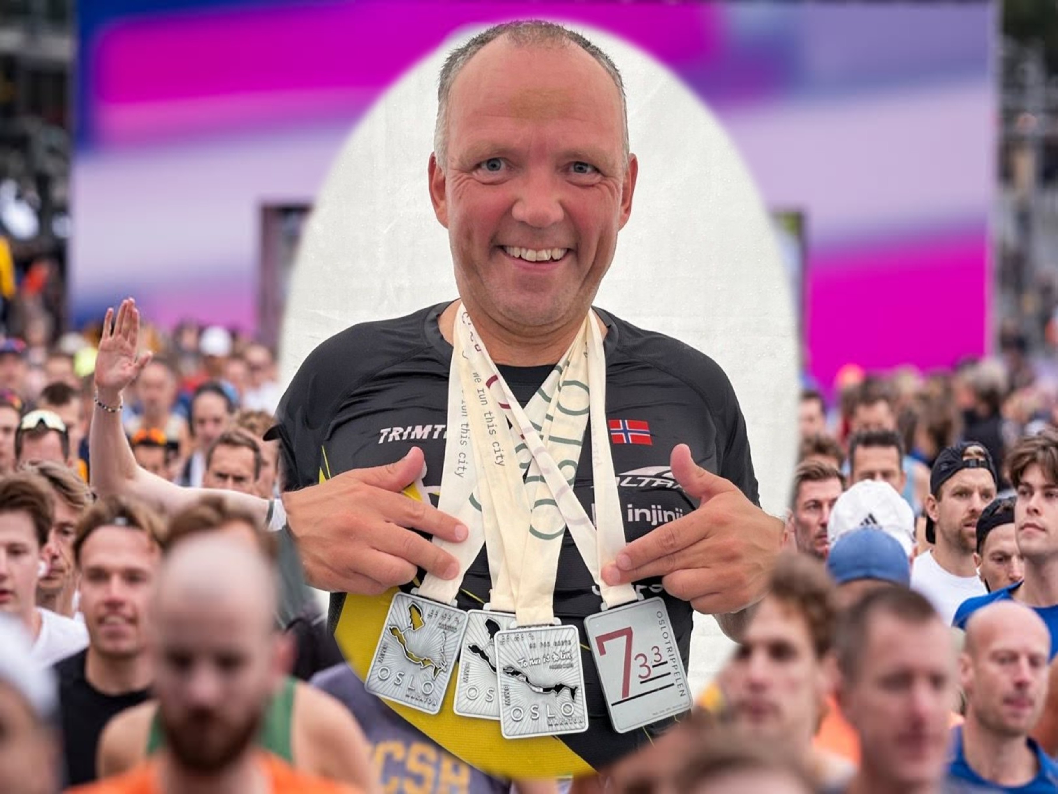 Oslo Maraton: 16 fra klubben løp maraton, 5 løp trippelen