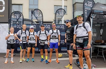 Svein-Erik Bakke og Torunn Tofteng løp Jönköping Marathon som pacere