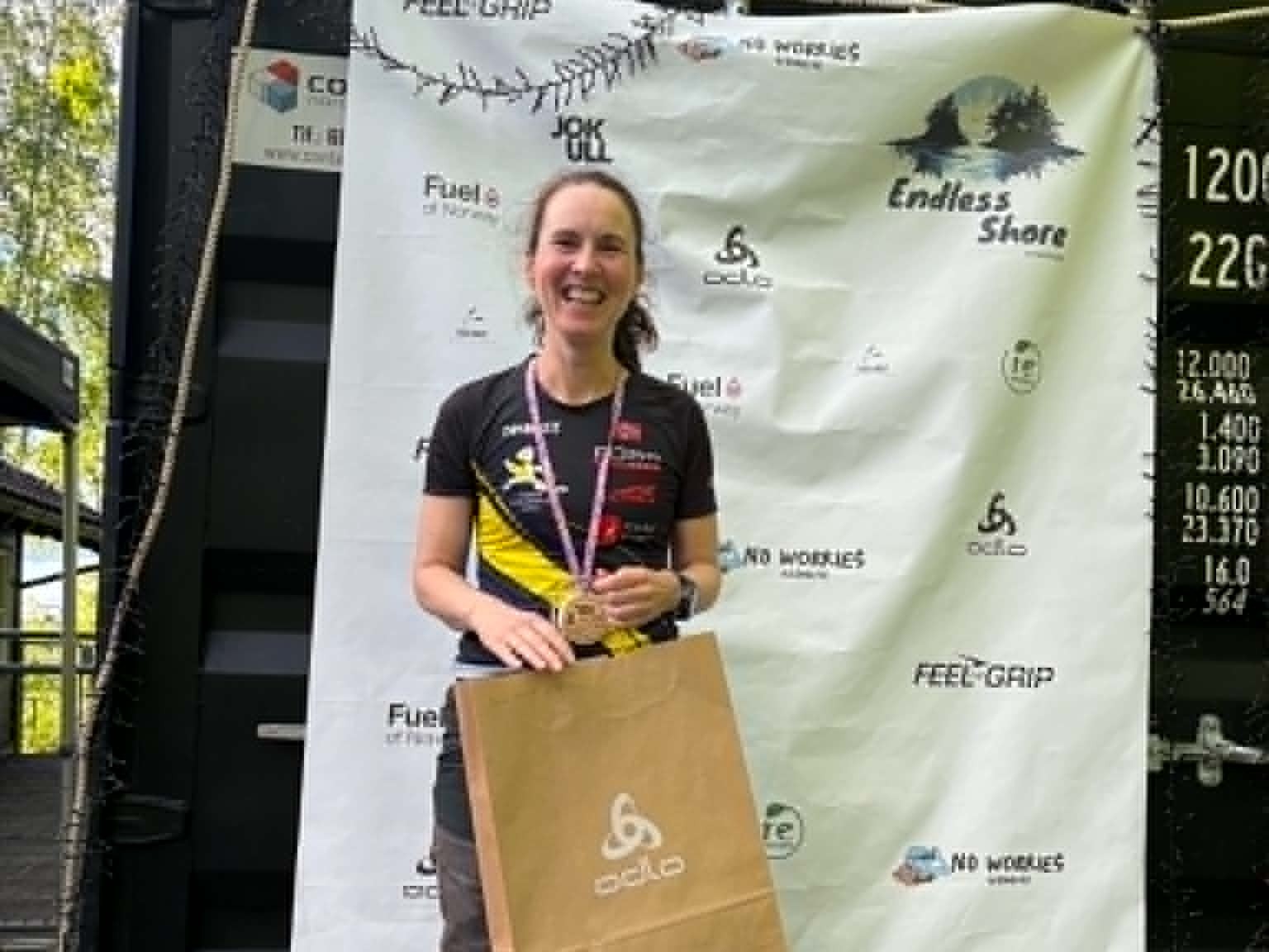 Flere fra klubben løp Endless Shore i helgen. Helene Nilsson kom på 2. plass på 100 miles