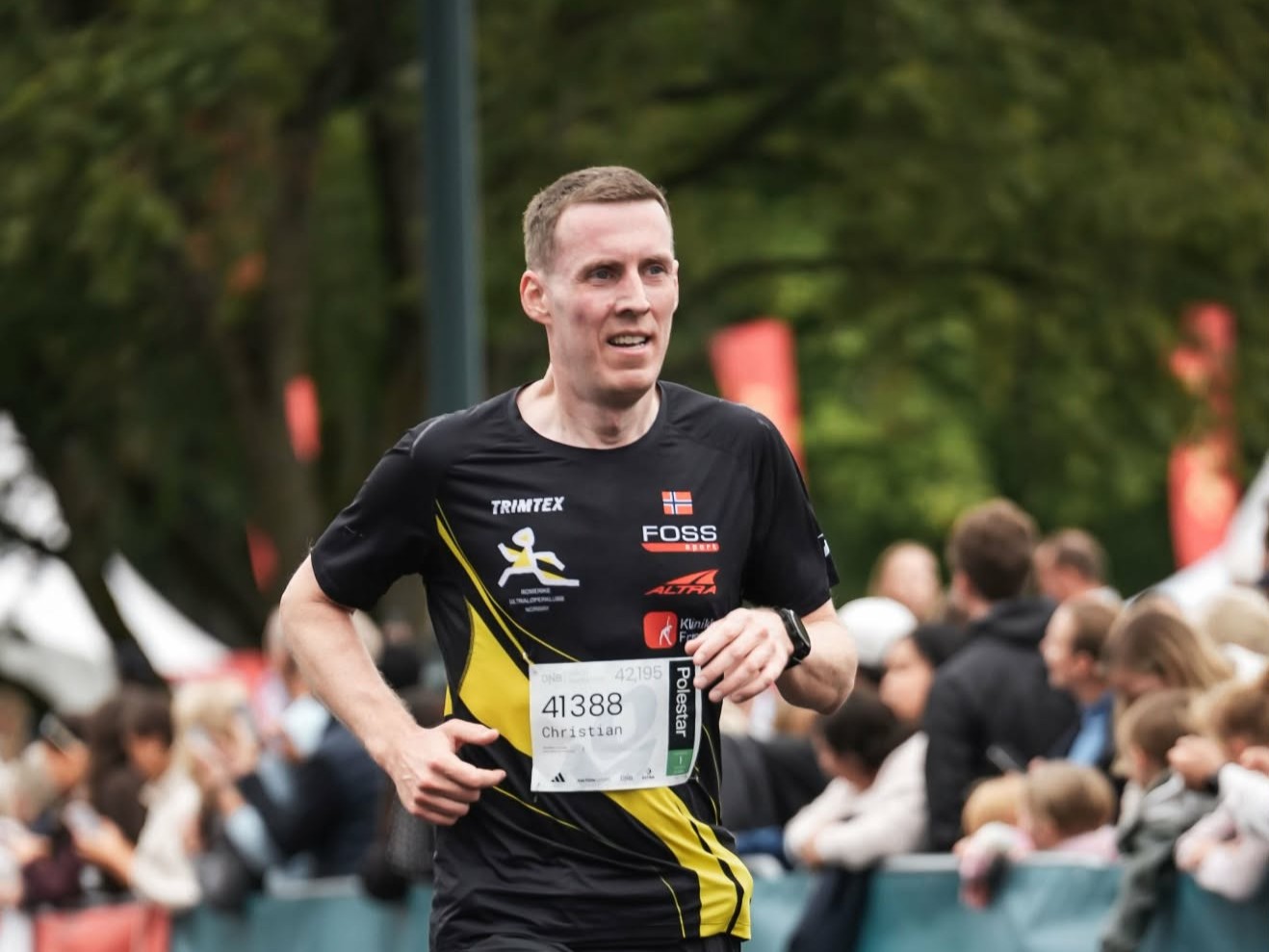 Christian raskest av klubbens løpere i Oslo maraton