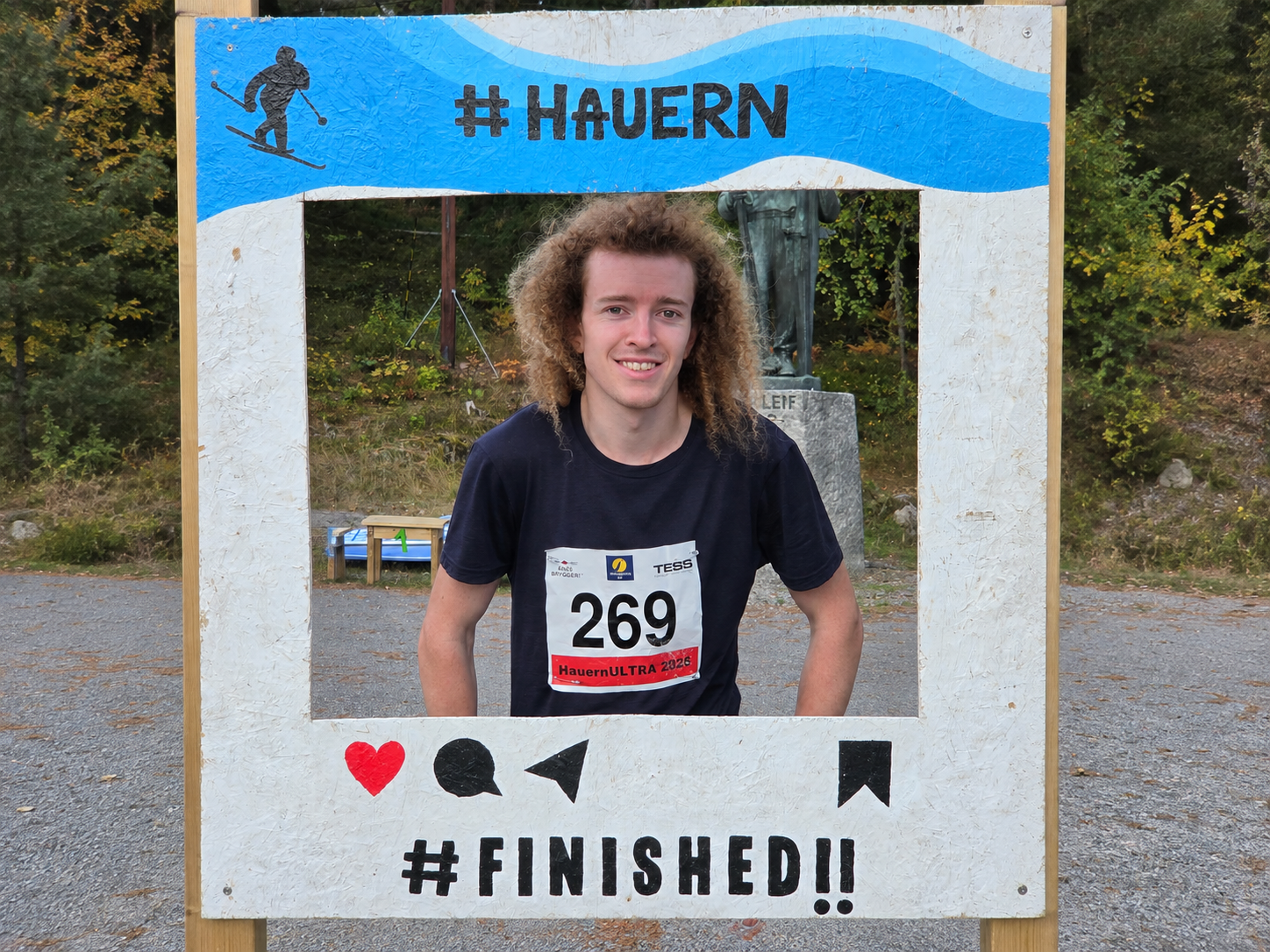 Oskar Selstø vant HauernUltra 57 km. Gode plasseringer av Remi og Andreas fra klubben.