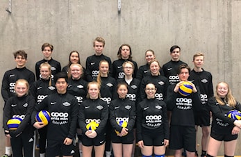 Spillerne i Melhus IL Volleyball sesongen 2017/18