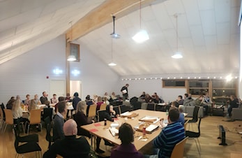 Vellykket orienteringskveld på Langhus speiderhus markerte avslutningen på treningssesongen